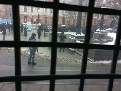 Задержания у памятника Грибоедову 14 января 2017 года
